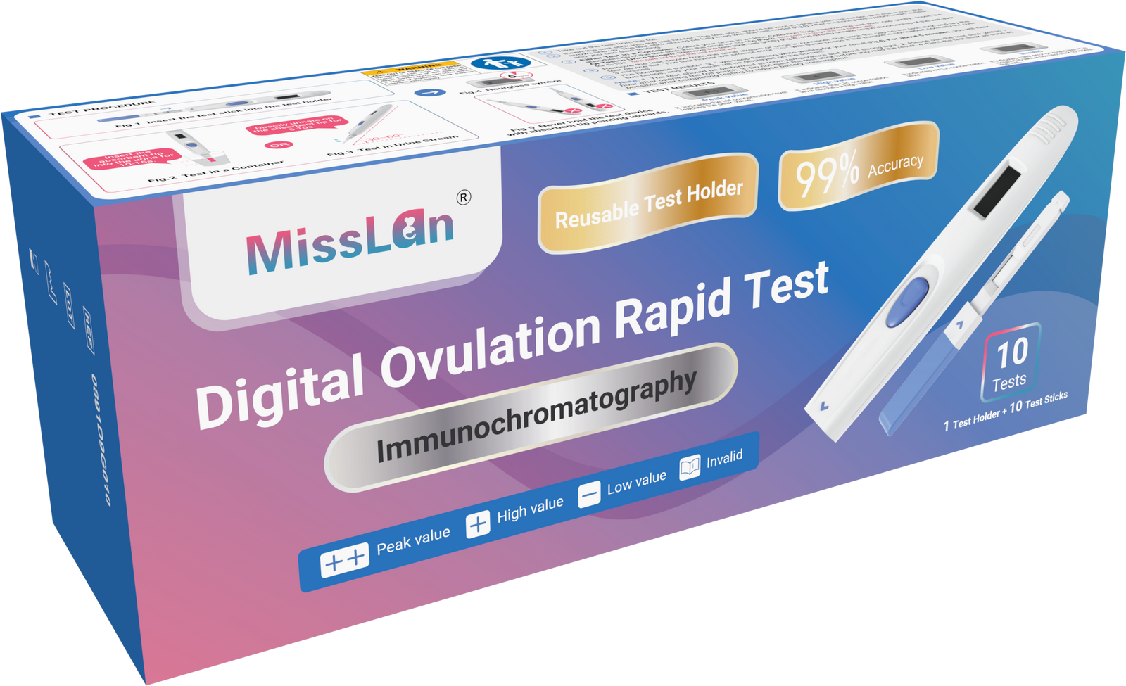 MissLan™ Digital Ovulation Rapid Test - 10 Test Pack