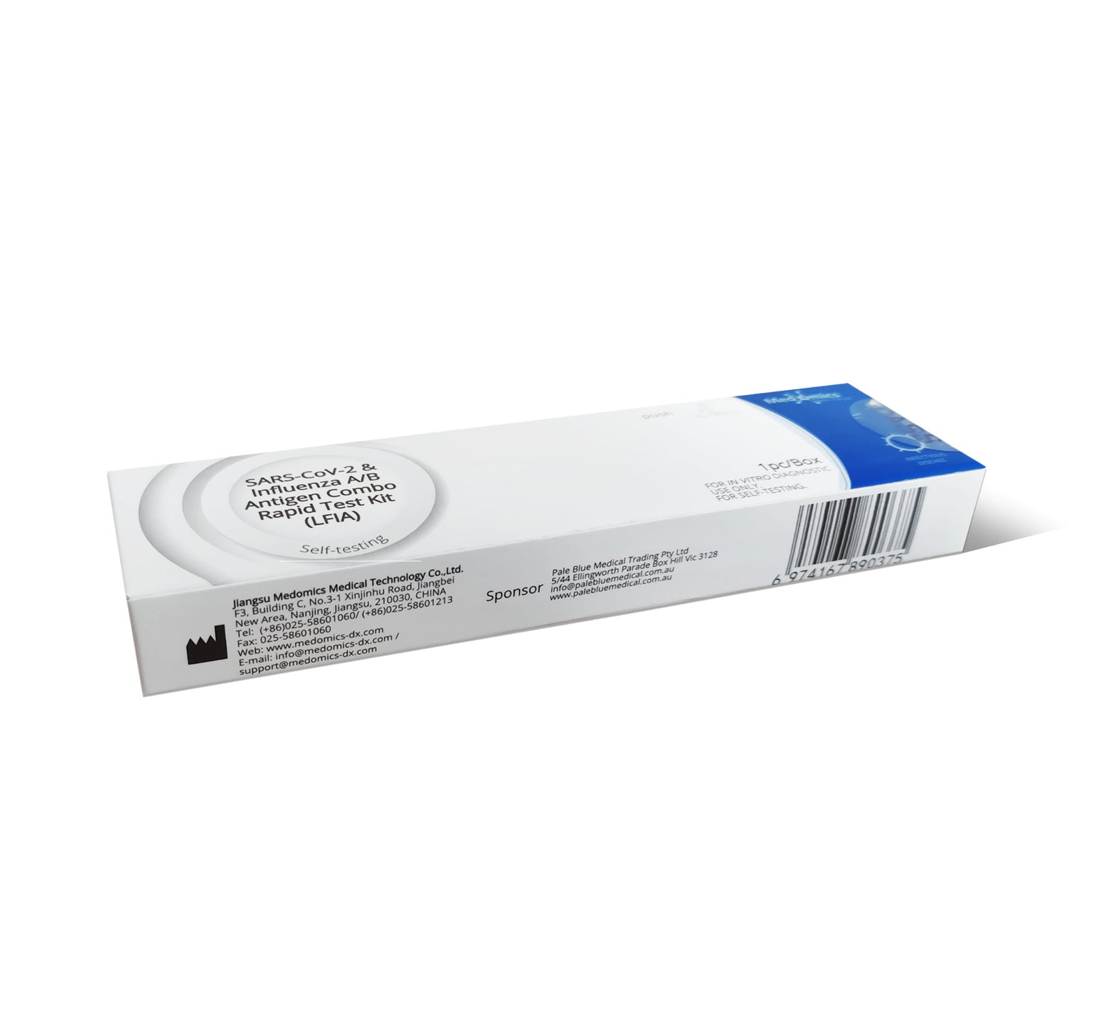 COVID 19 + Flu A/B Rapid Antigen Combo Test [3 in 1] - Single Test (MOQ 50 tests)